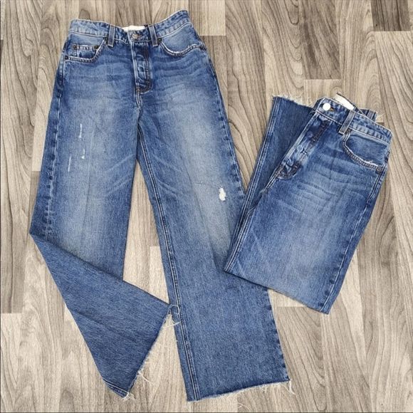 🎉Host Pick 2 times 🎉NWOT Reformation Fawcett Jeans Celtic Raw hem button fly - Picture 4 of 16